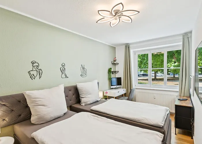 Dresdenstay Naehe Elbepark 2 Schlafzimmer Kamin Ps4 Апартаменты Дрезден