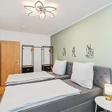 Dresdenstay Naehe Elbepark 2 Schlafzimmer Kamin Ps4 Apartament *