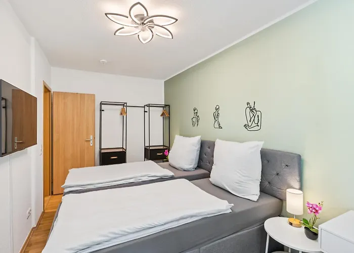 Dresdenstay Naehe Elbepark 2 Schlafzimmer Kamin Ps4 Lägenhet *