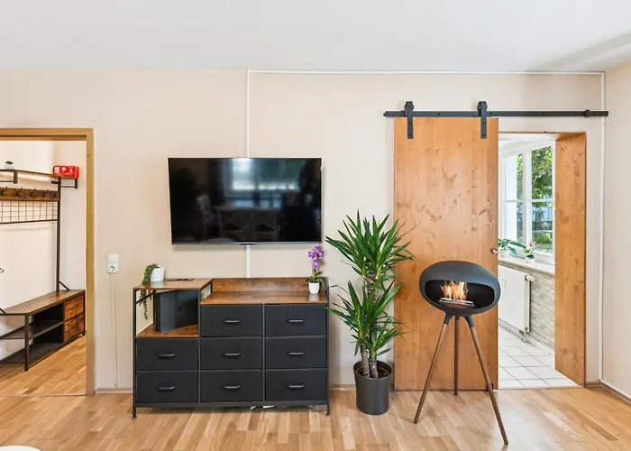 Dresdenstay Naehe Elbepark 2 Schlafzimmer Kamin Ps4 Lägenhet